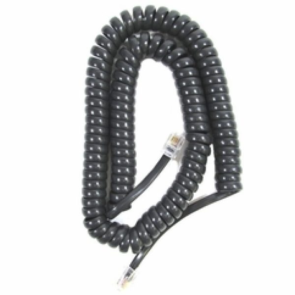 Handset Cord - 12 Foot (Black) 5 Pack