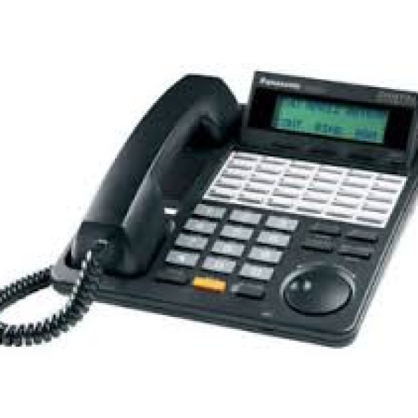 Panasonic - KXT-7453B 24-Button Black Backlit Display Speakerphone