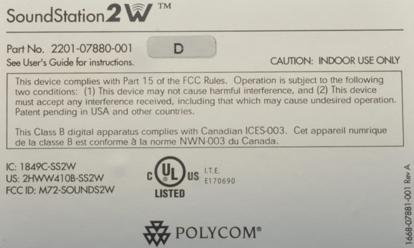 Polycom - SoundStation 2W Basic Display Non Exp (220007880001) - Image 11